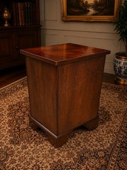 Mahogany Lamp Table Bedside Cabinet Bookcase Cupboard Pull Out Shelf