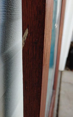 PAIR WHIMSICAL EARLY COUNTRY VICTORIAN WALNUT WAVY CHINA CABINET DOORS, 22 X 58.