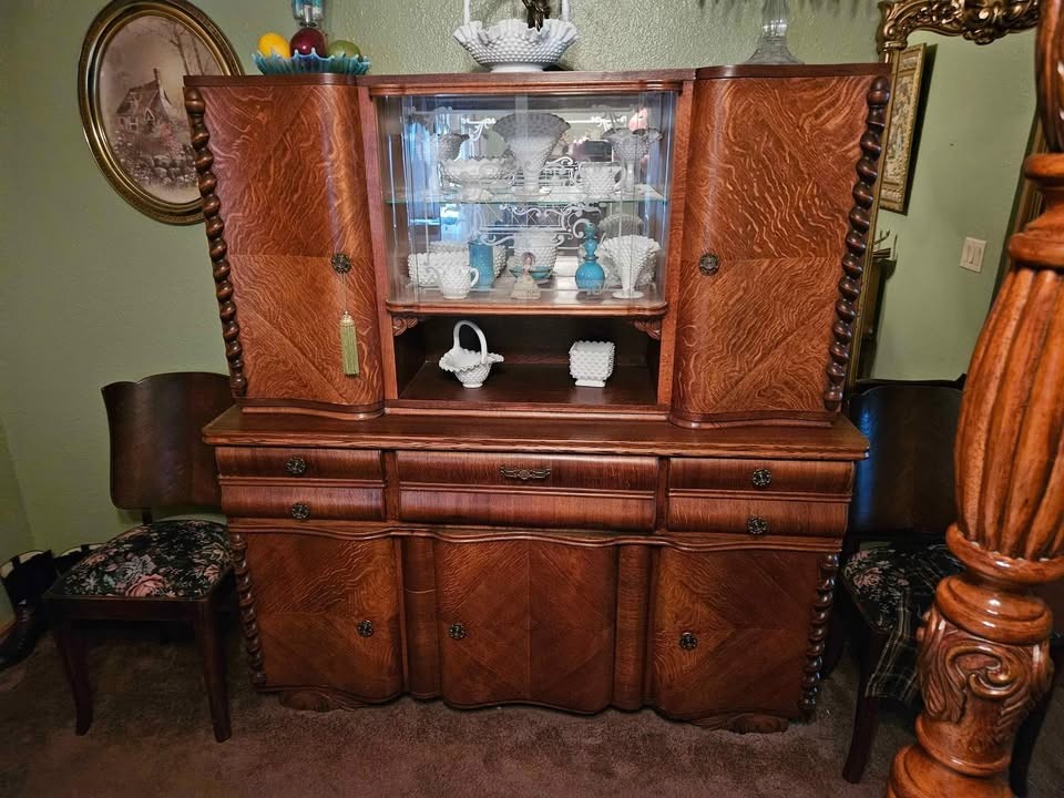 Antique Oak Hutch