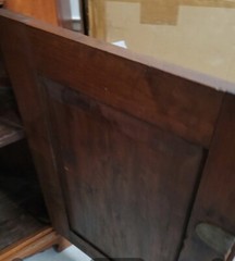 Circa 1860’s 2 piece Walnut Corner Cabinet