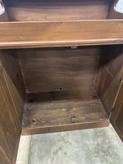 Wood Dry Sink Cabinet Cupboard Farmhouse Country Primitive Storage