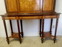 19th C French Marquetry and Ormolu Cabinet on Stand