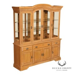 Hespeler Furniture Light Oak Illuminated China Cabinet