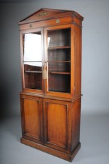 Victorian Mahogany Bookcase Cabinet, Mahogany, England, 19th Century