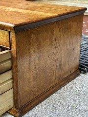 Antique 19th c. Jessen & Rosberg Oak 4 Drawer Watchmakers or Jewelers Cabinet