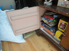 Antique Primitive China Cabinet Closet Cupboard Hutch Bookcase