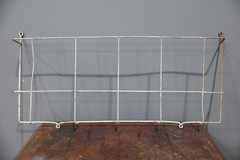 Vintage Antique Sellers Hoosier Cabinet Cookbook Holder Metal Wire Magazine Rack