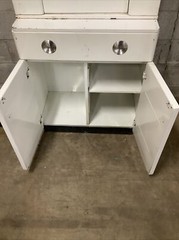 Vintage HAMILTON Medical cabinet Art Deco steel Tall Good condition industrial