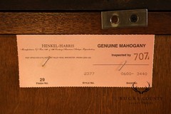 Henkel Harris Chippendale Style Mahogany China Cabinet Breakfront