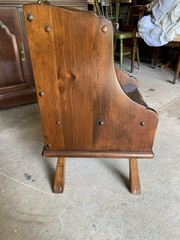 Ethan Allen Dark Antiqued Pine Old Tavern Mid Century Small Side End Table