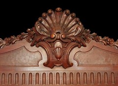 ANTIQUE FINEST MAGNIFICENT R. J. HORNER RENAISSANCE FIGURAL BOOKCASE CABINET