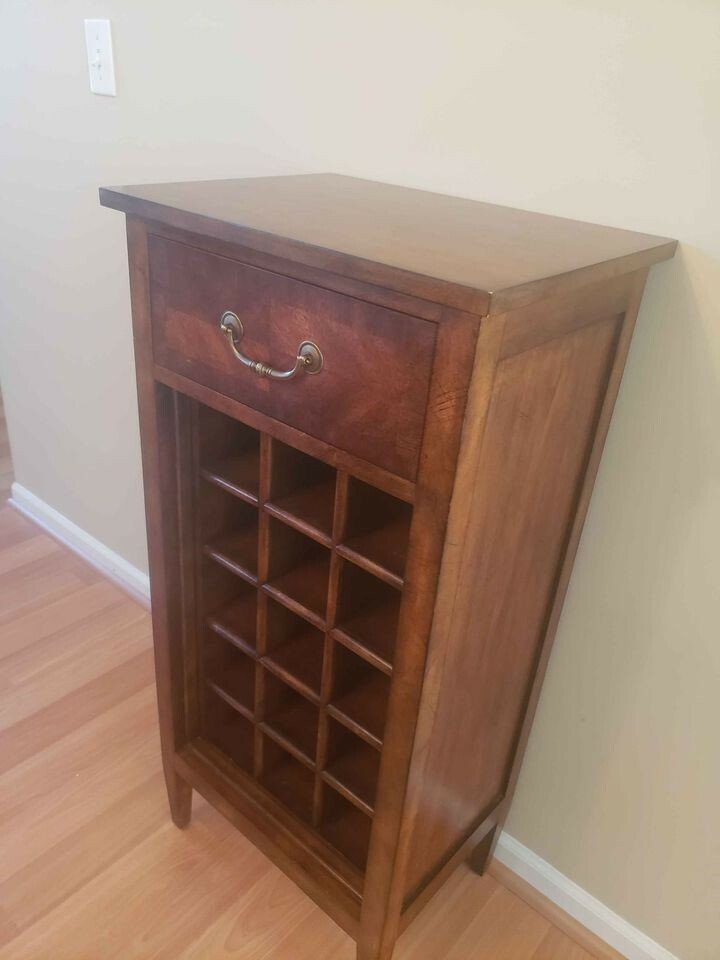 Ethan Allen Vintage Wine Cabinet