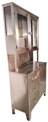 Blickman 7956 Freestanding Stainless Steel Medical Glass Cabinet