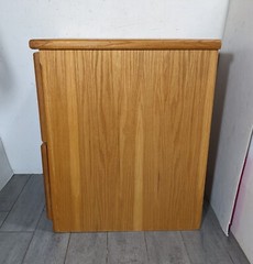 Vintage Heavy Duty Industrial Mission Oak Wood File Cabinet 2-Drawer T32A