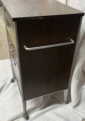 Vintage Mid-Century Hill-Rom Rolling Medical Cabinet – Utility Cart – Table