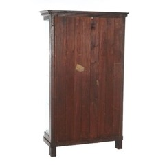 Antique Second Empire Mahogany China Cabinet C1890