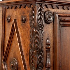 Antique Baroque Chest Walnut Chestnut Italy XVIII Century