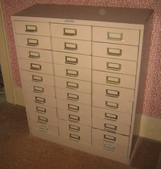 Steelmaster Industrial Steel 30 Drawer Storage Chest Cabinet office retro