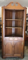 Fruitwood Corner China Cabinet
