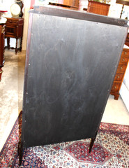 Antique French Rosewood Napoleon III Display Cabinet Glass Door