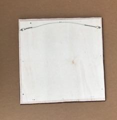 VTG Decorative Salvaged Tin Ceiling 23″ SQ. 12″ Round Mirror Metal Old 1722-25B