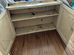 Vintage Metal Wall Mount Medicine Cabinet With Brush/shaving Piece