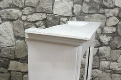 Antique Wooden French Bathroom Cabinet Wall Cabinet Shabby Chic White