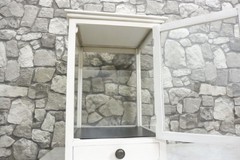 Mid Century wooden Showcase Cabinet Small Cabinet Bathroom Cabinet Shabby chic