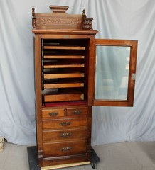 Antique Walnut Dental Storage Cabinet – Harvard Company –
