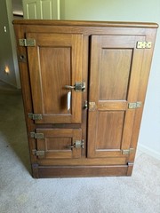 antique Oak ice box wood