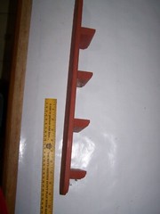 Small Wooden Wood Knick Knack Trinket Wall Hanging 4 Shelf Open