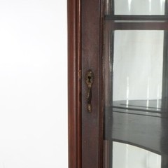 Antique RJ Horner School Mahogany Swell Front China Cabinet C1910