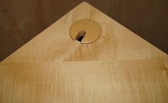 FINE BAXTER & LEE SATIN BIRCH BOW FRONTED TELEVISION TV CABINET PART OF SUITE