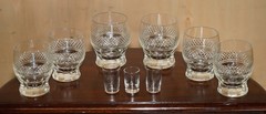 ANTIQUE VICTORIAN 1880 MAHOGANY CUT GLASS CRYSTAL SPINNING DRINKS CABINET TABLE