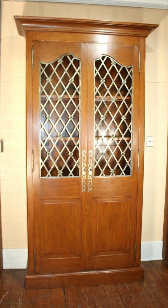 American Tall Display Cabinet / Bookcase / Wine Storage Cabinet