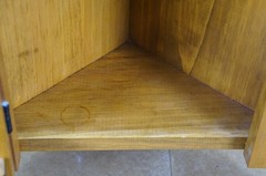 Vintage Pine Country Farmhouse Corner Cabinet Medicine Cupboard 27″