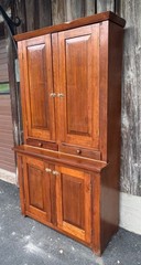 Antique Pine Step Back Cupboard