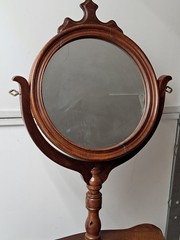 Antique Walnut Barley Twist Shaving Stand With Drawer Circa Late 1800’s