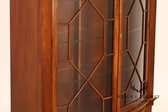 Baker Georgian Style Mahogany Bowfront China Cabinet