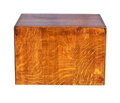 Antique Arts & Crafts Oak Yawman & Erbe Four Drawer Wood File Cabinet