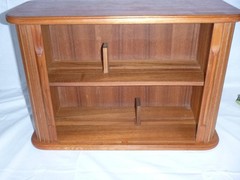 Vtg Mid Century Eppco Enterprises Teak Tambour Door Wall Mount Cabinet 18x12x8