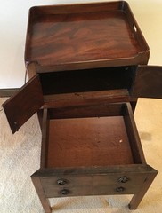 English Tambour Door Commode c1800