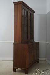 L72867: Country Chippendale Hand Crafted Walnut Cupboard