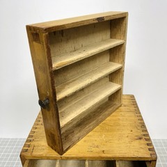 Antique Wood 6-Drawer Parts Cabinet Resistor Organizer Dovetail Knobs Vintage