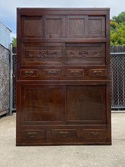 Antique Wooden Engraved Cabinet