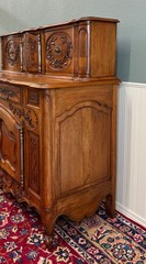 Antique French Buffet Sideboard Server Cupboard Panetiere Highly Carved Oak
