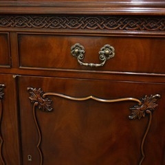 Mahogany showcase Glass doors, wooden drawers, Hand Made