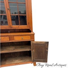 antique diminutive chippendale dutch cupboard step back cabinet farm house