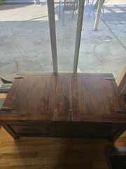 Antique Wooden Coffee Wine Table Cabinet