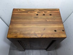 Vintage Handcrafted Rustic Farmhouse Reclaimed Wood Kitchen Bedside Cabinet Door